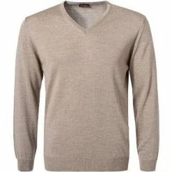 Rabatt 😀 Stenströms Pullover 422292/1355/230 Merinowolle, Sand meliert, Sand 🔥