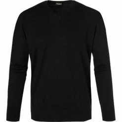 Beste Bewertungen von 😍 Cipriani V-Pullover CR62/7660/SW615 Baumwolle-Seide schwarz, Black 🥰