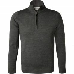 Bester Verkauf 👍 John Smedley Pullover Barrow/charcoal Troyer, Merinowolle, Graublau meliert 🤩