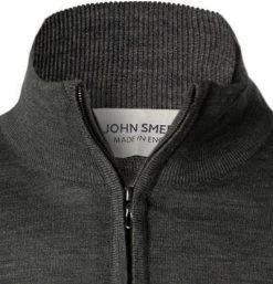 Bester Verkauf 👍 John Smedley Pullover Barrow/charcoal Troyer, Merinowolle, Graublau meliert 🤩 -Pullover & Strickjacken Verkäufe 347846 norm2