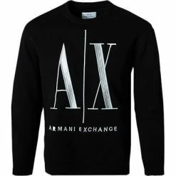 Blitzangebot ❤️ ARMANI EXCHANGE Pullover 8NZMPA/ZJ1ZZ/1200 Sweatshirt, Baumwolle, Schwarz 🎁
