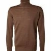 Bestpreis 🧨 Stenströms Pullover 422206/1350/254 Rollkragenpullover, Merinowolle, Braun meliert, Braun 😀