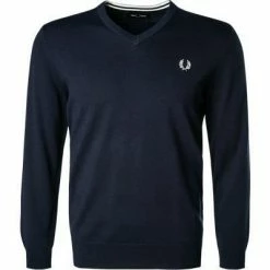 Bester Verkauf ❤️ Fred Perry Pullover K9600/608 Wolle, Navy 💯