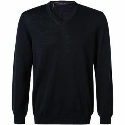 Auslauf 💯 Maerz V-Pullover 470400/399 Modern Fit, Merinowolle, Marineblau , Marine ❤️