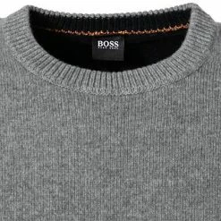 Schlussverkauf 🎁 BOSS Pullover Kontreal 50434315/034 Wolle, Grau meliert, Grau 🎁 -Pullover & Strickjacken Verkäufe 351321 norm2
