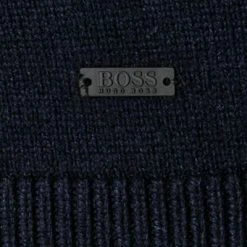 Auslauf 🥰 BOSS Pullover Kontreal 50434315/404 Wolle, Dunkelblau 🧨 -Pullover & Strickjacken Verkäufe 351322 norm3