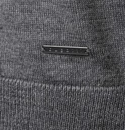 Auslauf 🌟 bugatti Hoodie 7400/65538/250 Pullover, Wolle, Dunkelgrau meliert, Dunkelgrau 🧨 -Pullover & Strickjacken Verkäufe 353182 norm3