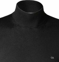 Coupon ❤️ Calvin Klein Pullover K10K102736/BEH Stehkragenpullover, Wolle, Schwarz 🥰 -Pullover & Strickjacken Verkäufe 354039 norm2