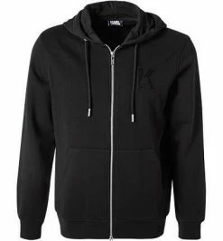 Bestes Angebot 🔥 KARL LAGERFELD Hoodie 705892/0/500900/990 Sweatjacke, Baumwolle, Schwarz 🔥