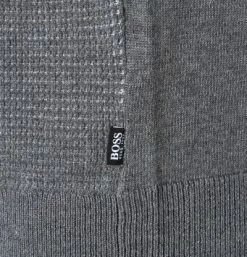 Angebote ⭐ BOSS Pullover Madan 50435244/030 Troyer, Schurwolle, Grau meliert, Grau 🧨 -Pullover & Strickjacken Verkäufe 355495 norm3