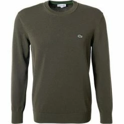 Neu 👏 LACOSTE Pullover AH2193/S7T Baumwolle, Grün, Flaschengrün ⭐