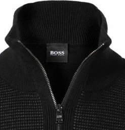 Billig 👍 BOSS Pullover Madan 50435244/001 Troyer, Schurwolle, Schwarz 🧨 -Pullover & Strickjacken Verkäufe 356395 norm2