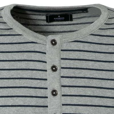 Großhandel 🌟 RAGMAN Pullover 3430947/012 Baumwolle, Grau gestreift, Grau-melange 🥰 4 Großhandel 🌟 RAGMAN Pullover 3430947/012 Baumwolle, Grau gestreift, Grau-melange 🥰 – Bild 2