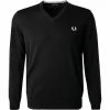 Brandneu 🎁 Fred Perry Pullover K9600/102 Wolle, Schwarz 🧨 -Pullover & Strickjacken Verkäufe 357344 norm