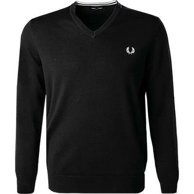 Brandneu 🎁 Fred Perry Pullover K9600/102 Wolle, Schwarz 🧨 3 Brandneu 🎁 Fred Perry Pullover K9600/102 Wolle, Schwarz 🧨