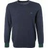 Blitzangebot 😀 Fred Perry Pullover K9539/608 Wolle, Navy 👏 -Pullover & Strickjacken Verkäufe 357421 norm