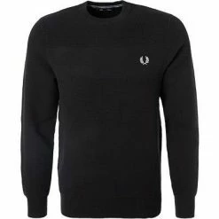 Großhandel 🎁 Fred Perry Pullover K9541/102 Baumwolle, Schwarz 🛒