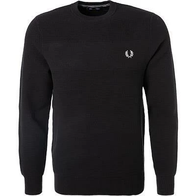 Großhandel 🎁 Fred Perry Pullover K9541/102 Baumwolle, Schwarz 🛒 3 Großhandel 🎁 Fred Perry Pullover K9541/102 Baumwolle, Schwarz 🛒