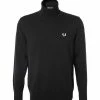 Beste Bewertungen von 🥰 Fred Perry Pullover K9552/102 Rollkragenpullover, Wolle, Schwarz 🌟
