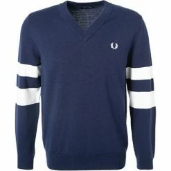 Rabatt ✨ Fred Perry Pullover K9555/395 Wolle, Indigo ✔️