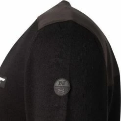 Am billigsten 💯 NORTH SAILS Pullover 451001-000/0999 Kollektion by Prada, Regular Fit, Wolle wasserabweisend, Schwarz , Schwarz 😍 -Pullover & Strickjacken Verkäufe 359050 norm3