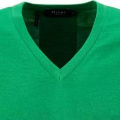 Bestes Angebot 🔔 Maerz V-Pullover 490400/249 Merinowolle, Grün , Gartengrün 🎉 -Pullover & Strickjacken Verkäufe 359433 norm2