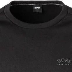Brandneu 😀 BOSS Sweatshirt Salbo 50455074/001 Baumwolle, Schwarz ⭐ -Pullover & Strickjacken Verkäufe 361347 norm2