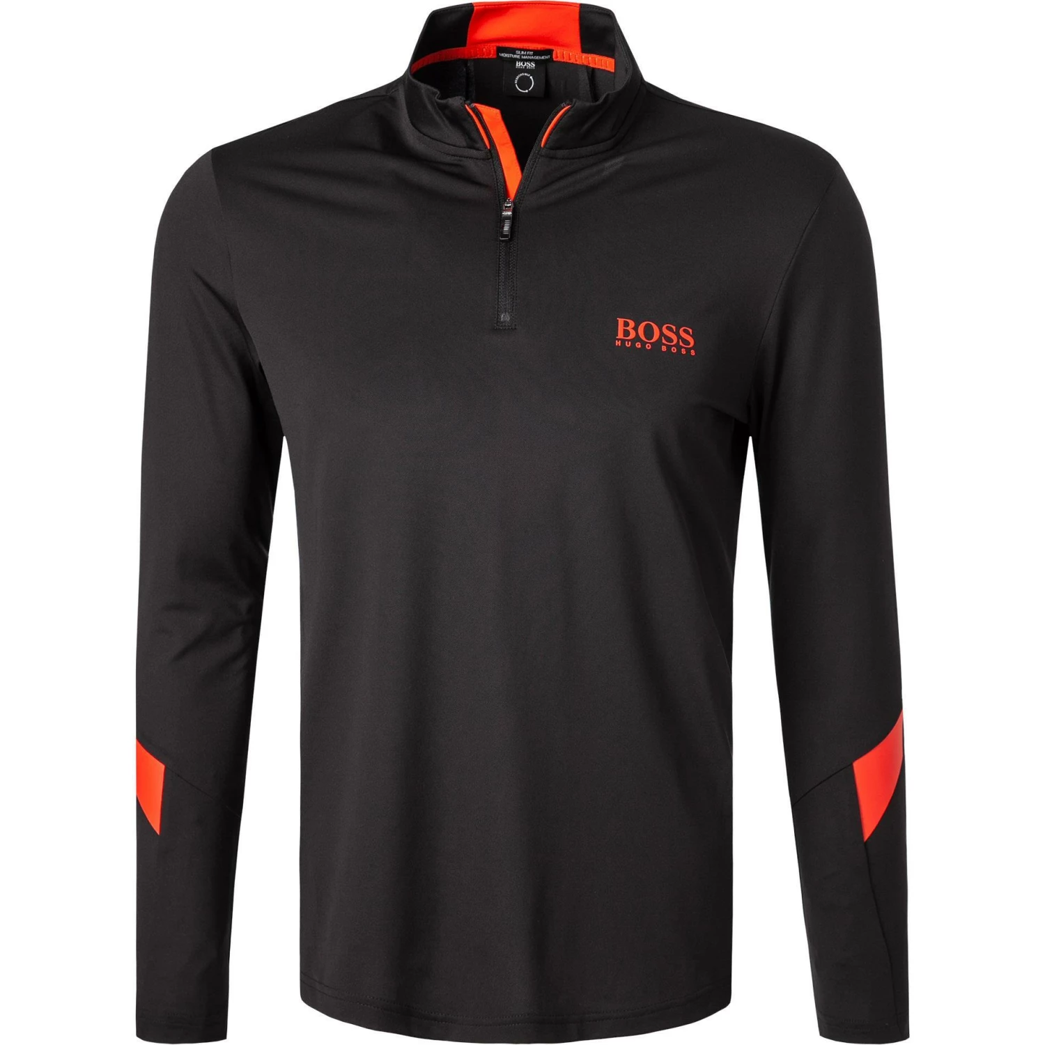 Schlussverkauf 🧨 BOSS Sweatjacke Piraq 50451212/001 Zip-Shirt, Slim Fit, Mikrofaser atmungsaktiv, Schwarz 🧨 2 Schlussverkauf 🧨 BOSS Sweatjacke Piraq 50451212/001 Zip-Shirt, Slim Fit, Mikrofaser atmungsaktiv, Schwarz 🧨