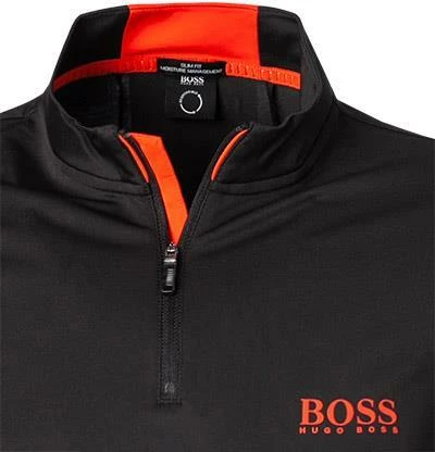Schlussverkauf 🧨 BOSS Sweatjacke Piraq 50451212/001 Zip-Shirt, Slim Fit, Mikrofaser atmungsaktiv, Schwarz 🧨 4 Schlussverkauf 🧨 BOSS Sweatjacke Piraq 50451212/001 Zip-Shirt, Slim Fit, Mikrofaser atmungsaktiv, Schwarz 🧨 – Bild 3