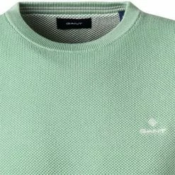 Blitzangebot 👏 Gant Pullover 8030521/351 Baumwolle, Hellgrün, Mintgrün ✔️ -Pullover & Strickjacken Verkäufe 361658 norm2