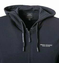 Auslauf 🔥 ARMANI EXCHANGE Sweatjacke 8NZM95/ZJKRZ/1510 Baumwolle, Navy 🔔 -Pullover & Strickjacken Verkäufe 362201 norm2