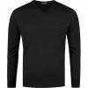 Bestes Angebot 💯 John Smedley V-Pullover Bobby black Easy Fit, Merino Extrafine, Schwarz 🎁