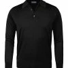Großhandel 💯 John Smedley Polo Pullover Dorset black Easy Fit, Merino Extrafine, Schwarz 🤩 -Pullover & Strickjacken Verkäufe 36278 norm