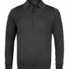 Am billigsten ❤️ John Smedley Polo Pullover Dorset charcoal Easy Fit, Merino Extrafine, Anthrazit meliert ✨ -Pullover & Strickjacken Verkäufe 36279 norm