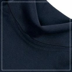 Auslauf 👍 John Smedley Rollkragen Hawley/navy Rollkragenpullover, Sea Island Cotton 🎁