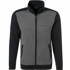 Besorgen 👍 Pierre Cardin Sweatjacke 54249/000/11423/3000 Baumwolle, Marineblau meliert, Marine 🔥