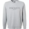 Brandneu ✨ HACKETT Sweatshirt HM580877/913 Classic Fit, Baumwolle, Hellgrau meliert, Hellgrau 😀 -Pullover & Strickjacken Verkäufe 363785 master