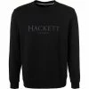 Brandneu 🥰 HACKETT Sweatshirt HM580877/999 Classic Fit, Baumwolle, Schwarz 👍