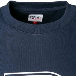 Bestes Angebot ✨ TOMMY 👖 JEANS Pullover DM0DM10661/C87 Sweatshirt, Baumwolle, Navy ❤️ -Pullover & Strickjacken Verkäufe 363961 norm2