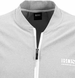 Großhandel 🔔 BOSS Sweatjacke Sariq 50447357/058 Mikrofaser, Hellgrau meliert, Hellgrau 🧨 -Pullover & Strickjacken Verkäufe 364643 norm2