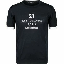 Neu 🎉 KARL LAGERFELD Pullover 655019/0/511301/690 Baumwolle, Nachtblau ✨ -Pullover & Strickjacken Verkäufe 365498 norm