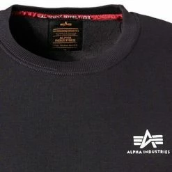 Rabatt 💯 ALPHA INDUSTRIES Sweater Small Logo 188307/466 Sweatshirt, Baumwolle, Dunkelgrau 🛒 -Pullover & Strickjacken Verkäufe 366949 norm2