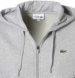 Bestes Angebot ⌛ LACOSTE Sweatjacke SH1551/9YA Baumwolle, Silbergrau meliert, Silber 😉 -Pullover & Strickjacken Verkäufe 367969 norm2