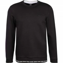 Angebote 🌟 BOSS Sweatshirt Salbo 50452472/001 Baumwolle, Schwarz 🧨