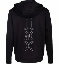 Blitzangebot 🎁 HUGO Sweatjacke Deerio 50456839/001 Baumwolle, Schwarz 🎉 -Pullover & Strickjacken Verkäufe 370375 norm4