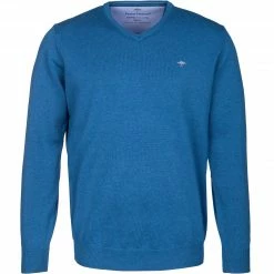 Blitzangebot ⌛ Fynch-Hatton Pullover SFPK 211/634 Baumwolle, Azurblau meliert, Azurblau 🎉