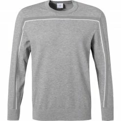 Auslauf ⭐ BOGNER Pullover Ramiro 8852/3802/017 Mikrofaser, Grau meliert, Grau 🥰
