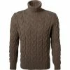 Budget ✨ Gran Sasso Rollkragenpullover 13131/22610/170 Schurwolle, Dunkelbraun 🎁