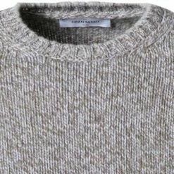 Billig ✔️ Gran Sasso Pullover 10158/25701/800 Schurwolle, Beige meliert, Grün-weiß 😍 -Pullover & Strickjacken Verkäufe 371512 norm2