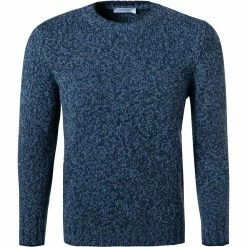 Budget 💯 Gran Sasso Pullover 10158/25701/817 Schurwolle, Dunkelblau meliert, Dunkelblau 😀